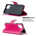 Housse Samsung Galaxy A12 Les Papillons en Vol avec Lanière