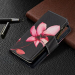 Housse Samsung Galaxy S21 5G Poche Zippée Fleur Housse Samsung Galaxy S21 5G Poche Zippée Fleur