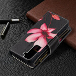 Housse Samsung Galaxy S21 5G Poche Zippée Fleur Housse Samsung Galaxy S21 5G Poche Zippée Fleur