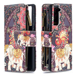 Housse Samsung Galaxy S21 5G Poche Zippée Éléphant Housse Samsung Galaxy S21 5G Poche Zippée Éléphant