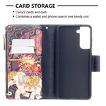 Housse Samsung Galaxy S21 5G Poche Zippée Éléphant Housse Samsung Galaxy S21 5G Poche Zippée Éléphant
