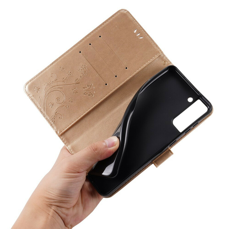 Housse Samsug Galaxy S21 Plus 5G Papillons au Vent