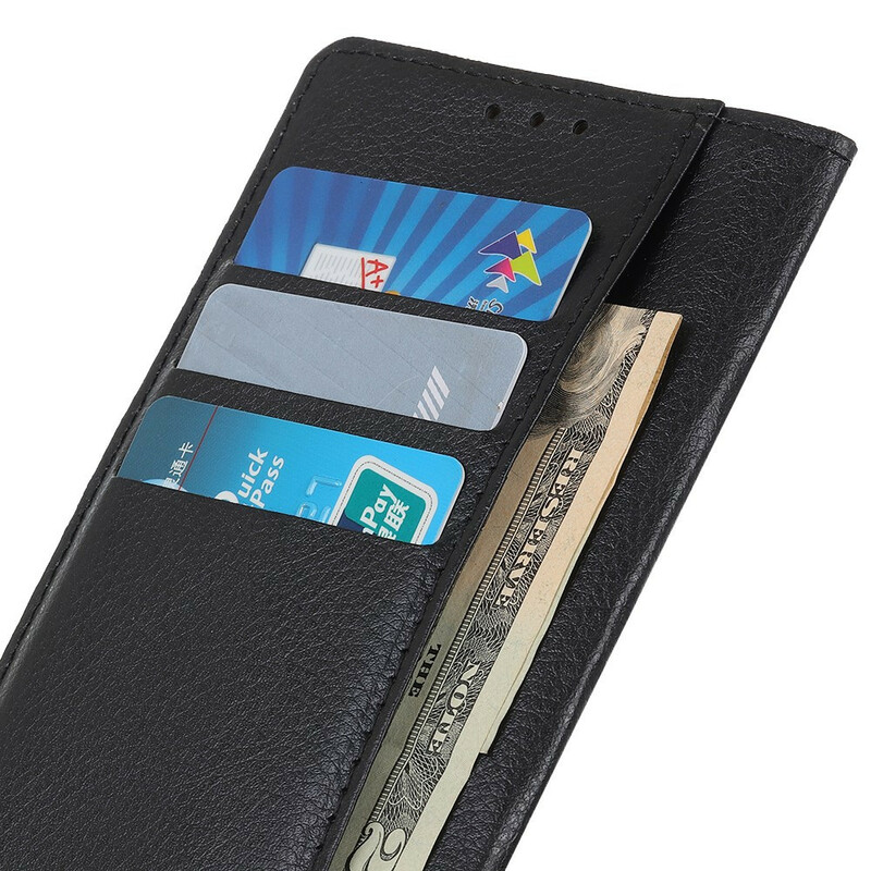 Housse Samsung Galaxy S21 5G Simili Cuir Litchi Traditionnel Housse Samsung Galaxy S21 5G Simili Cuir Litchi Traditionnel