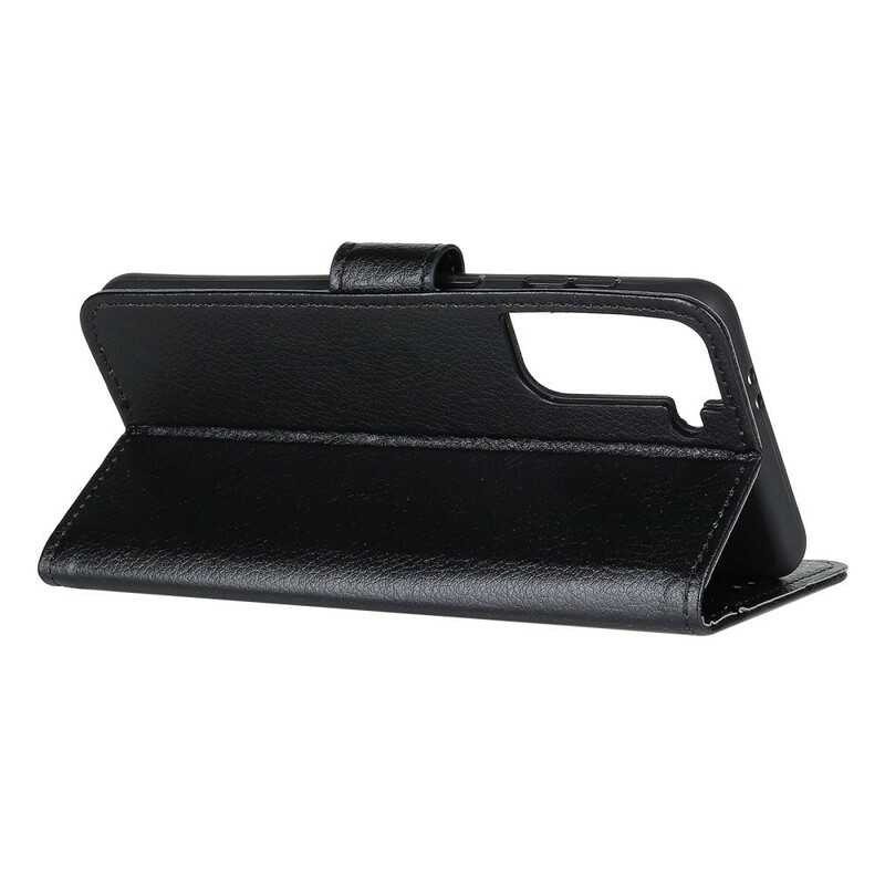 Housse Samsung Galaxy S21 5G Simili Cuir Litchi Traditionnel Housse Samsung Galaxy S21 5G Simili Cuir Litchi Traditionnel