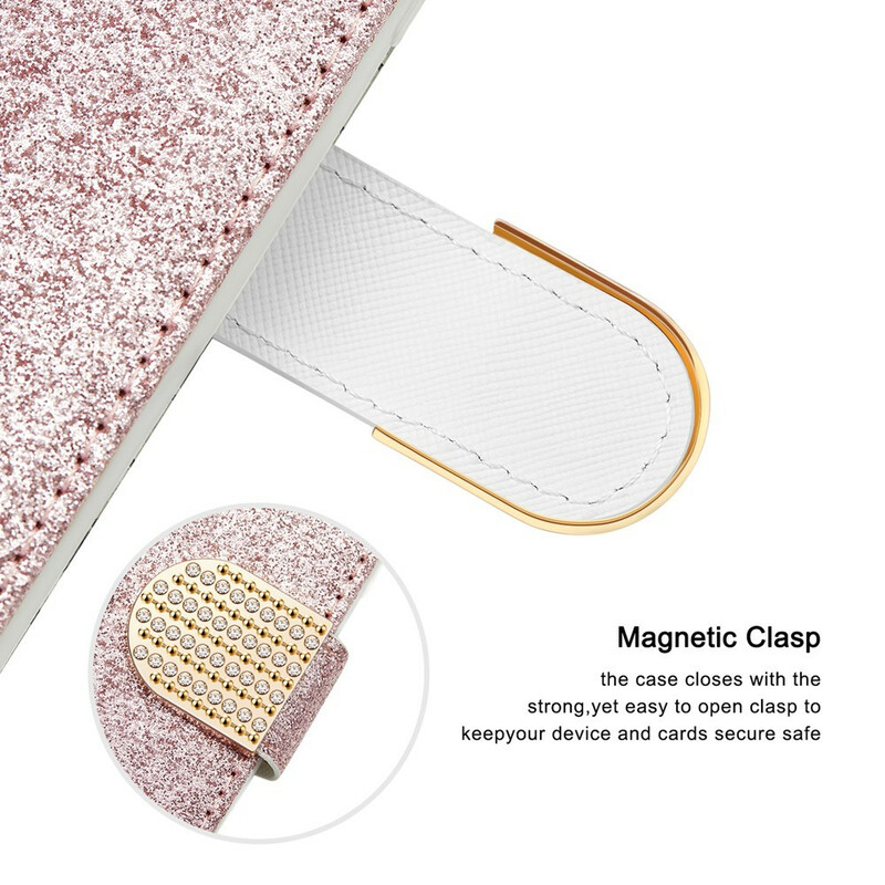 Housse Samsung Galaxy S21 5G Croco Diamants