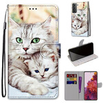 Housse Samsung Galaxy S21 5G Famille de Chats Housse Samsung Galaxy S21 5G Famille de Chats