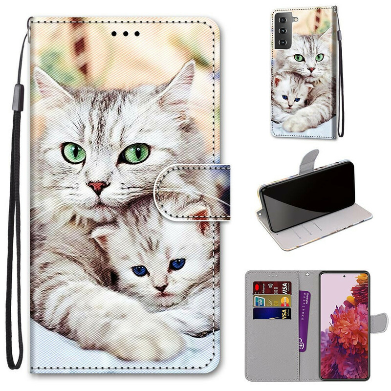 Housse Samsung Galaxy S21 5G Famille de Chats Housse Samsung Galaxy S21 5G Famille de Chats