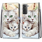 Housse Samsung Galaxy S21 5G Famille de Chats Housse Samsung Galaxy S21 5G Famille de Chats