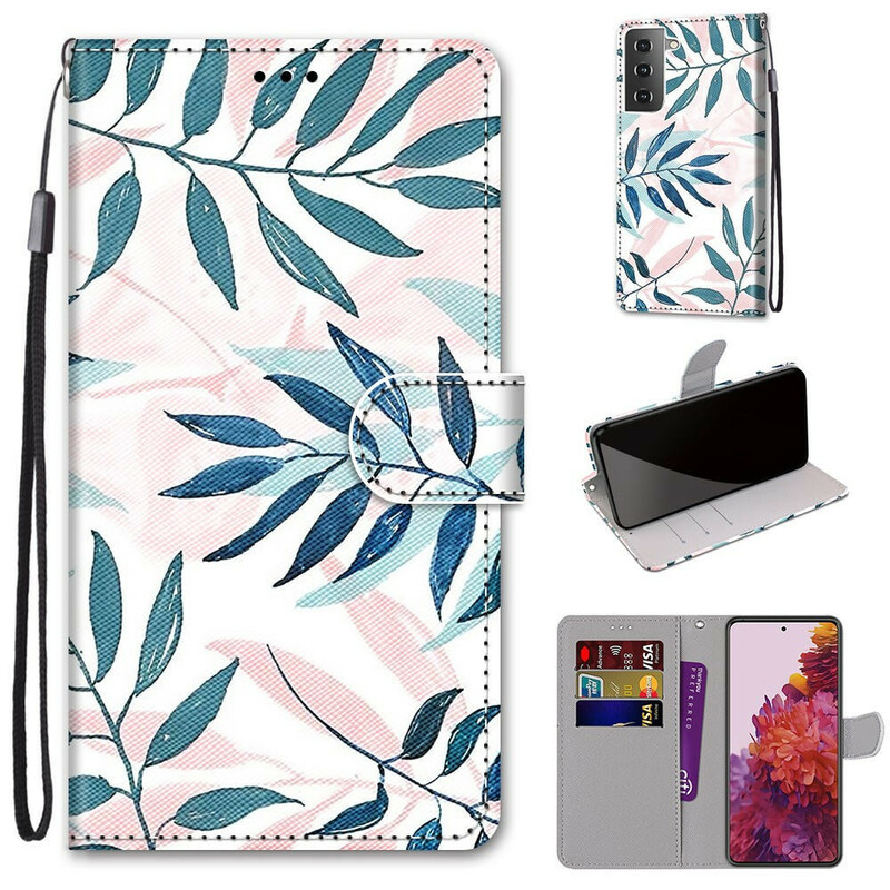 Housse Samsung Galaxy S21 5G Feuillage en Couleur Housse Samsung Galaxy S21 5G Feuillage en Couleur