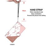 Housse Samsung Galaxy S21 5G Triangle en Marbre et Paillettes Housse Samsung Galaxy S21 5G Triangle en Marbre et Paillettes