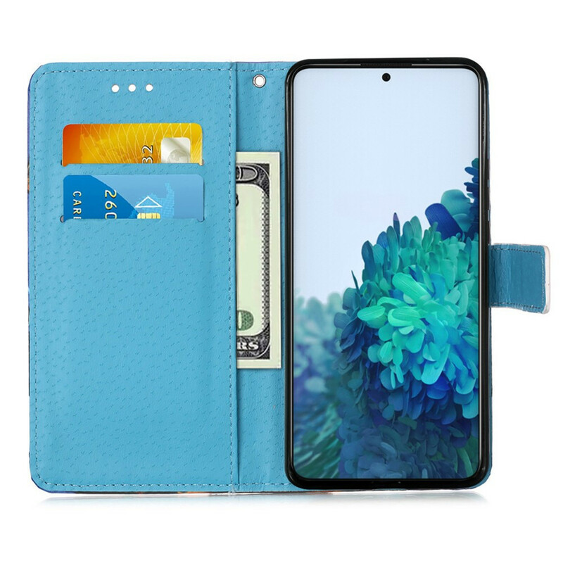 Housse Samsung Galaxy S21 5G Papillons Dorés Housse Samsung Galaxy S21 5G Papillons Dorés