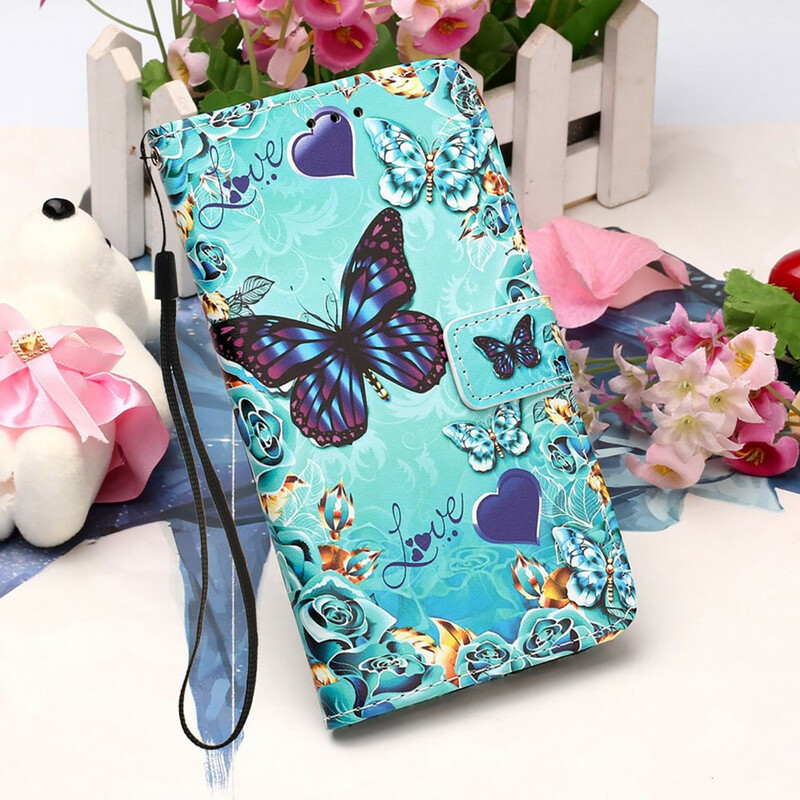 Housse Samsung Galaxy S21 5G Papillons Dorés Housse Samsung Galaxy S21 5G Papillons Dorés