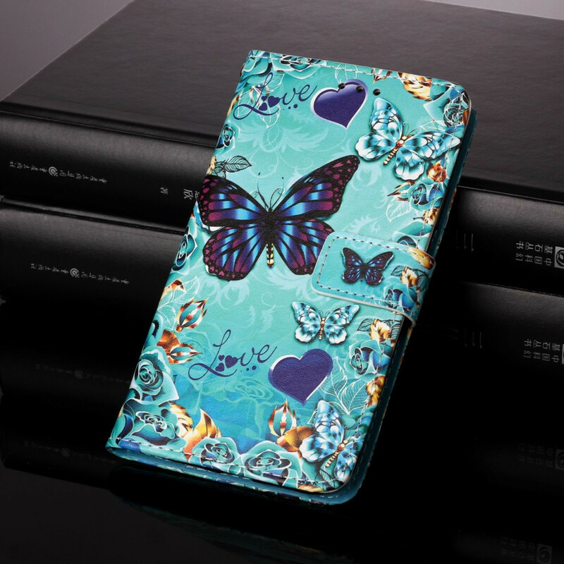 Housse Samsung Galaxy S21 5G Papillons Dorés Housse Samsung Galaxy S21 5G Papillons Dorés