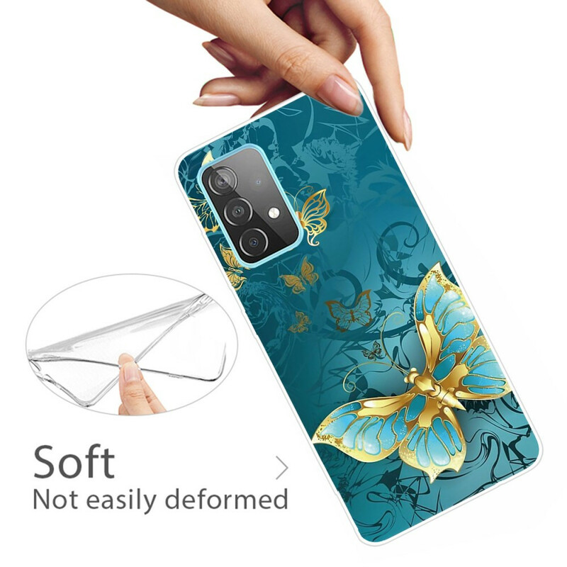 Coque Samsung Galaxy A72 5G Flexible Papillons