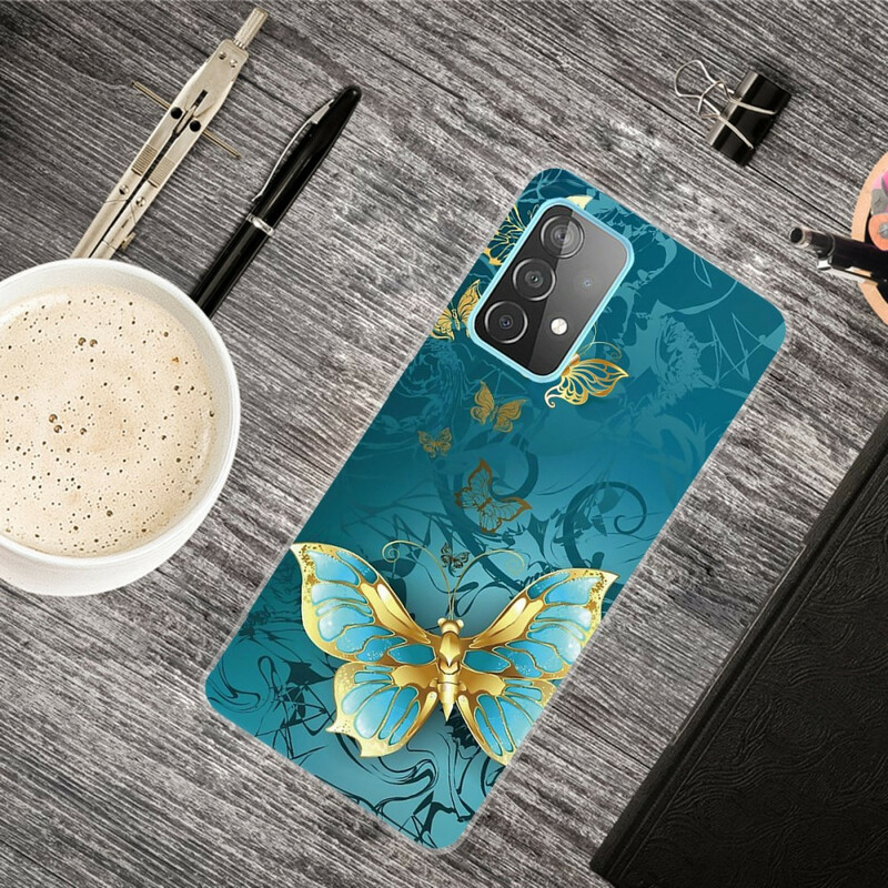 Coque Samsung Galaxy A72 5G Flexible Papillons