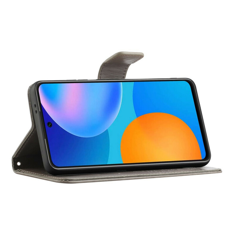 Housse Samsung Galaxy A52 5G Arbre et Hiboux à Lanière