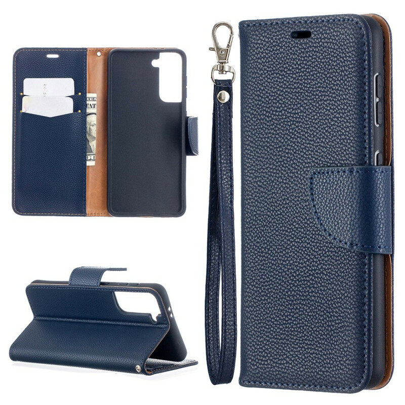 Housse Samsung Galaxy S21 5G Litchi Rabat Oblique Housse Samsung Galaxy S21 5G Litchi Rabat Oblique
