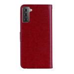 Housse Samsung Galaxy S21 5G Hibou Mandala et Breloque