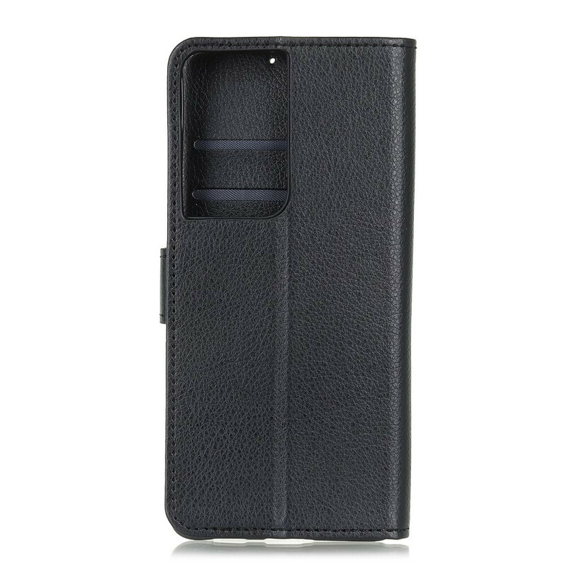 Housse Samsung Galaxy S21 Ultra 5G Litchi Texture